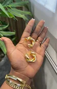 Non-Tarnish Gold Plated Earrings - 2