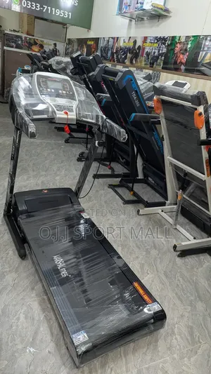 Durable 2.5HP German Treadmill with Bluetooth, Dumbbell, Twister