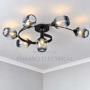 American Creative Magic Bean Molecular Glass Ceiling Light - Black/Gold