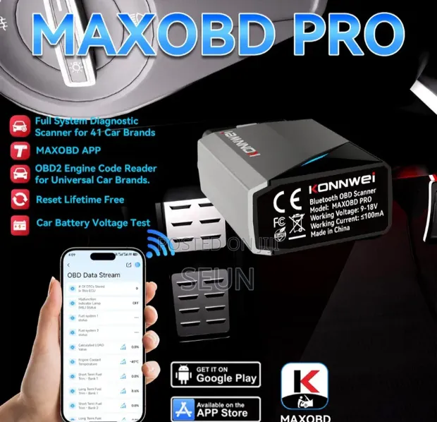 Konnwei MaxOBD Pro Full System Diagnostic Scanner - 1