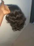 Human Hair Bouncy Blend Wig - Dark/Light Brown - 1