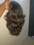 Human Hair Bouncy Blend Wig - Dark/Light Brown - 4