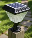 Outdoor Pillar Solar Light - 3 Temperature Lighting - 1