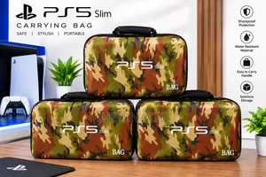 Camouflage PS5 Slim Carrying Bag - Brand New