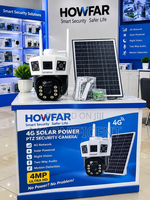 HOWFAR 4MP 4G Solar PTZ Security Camera - 1