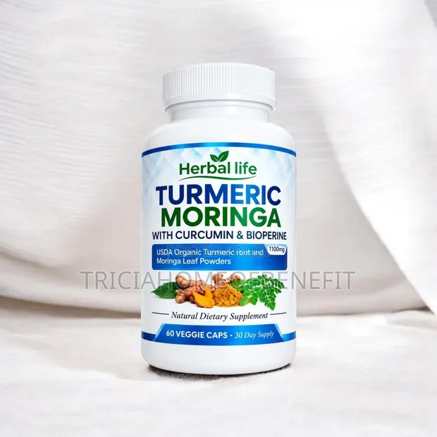 Turmeric + Moringa Kapsul tare da BioPerine - 1