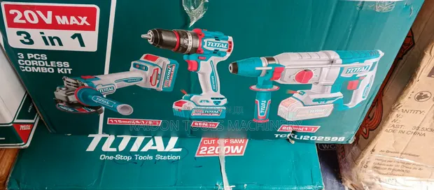 Total 20V Cordless 3-in-1 Brushless Combo Kit - 1