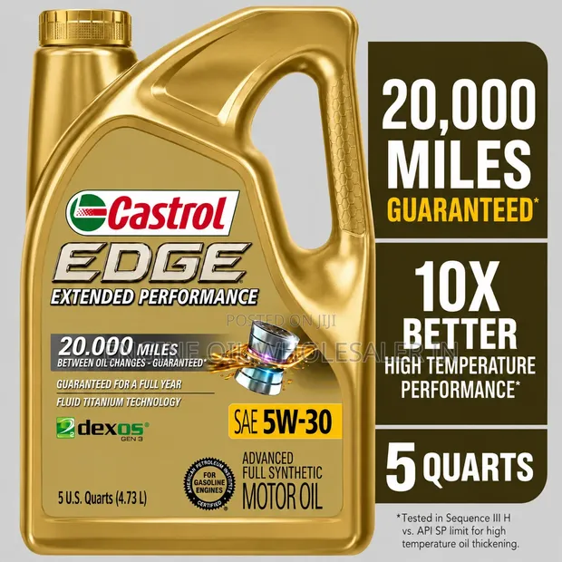 Castrol EDGE Extended Performance 5W-30 Motor Oil (5 Litres) - 1