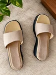 Easy Wears Hand Crafted Leather & Suede Slippers - Black - 3