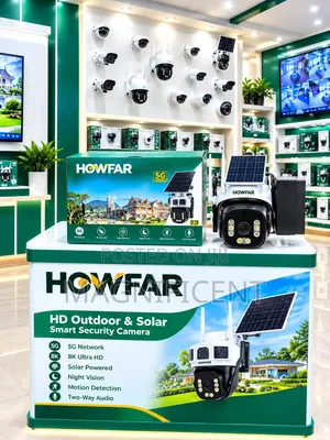 HOWFAR Outdoor Solar 5G PTZ Security Camera – 8MP