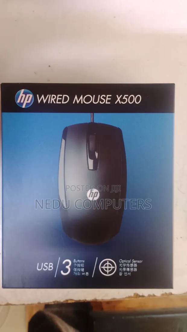 HP Mouse X500 Wired USB Optical Mouse - 1