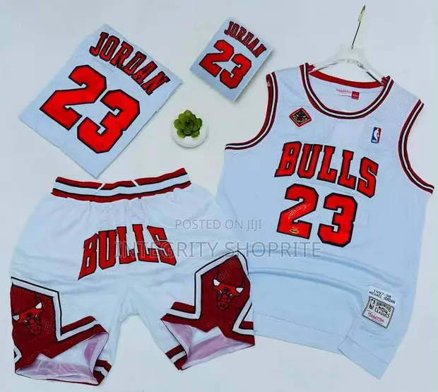 Michael Jordan Chicago Bulls Jerin Tufafin Wasan Kwando na Baya - 1