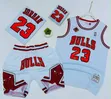 Michael Jordan Chicago Bulls Jerin Tufafin Wasan Kwando na Baya - 1