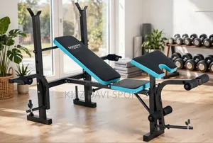 Bodyfit Adjustable Olympic Weight Bench with Leg Extension