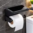 Black Bathroom Tissue Holder - 1