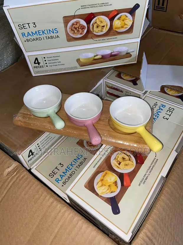 3pcs Ceramic Sauce Bowl Set - 1