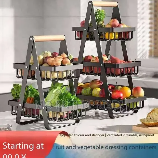 3-Layer Fruit Basket Rack - 1