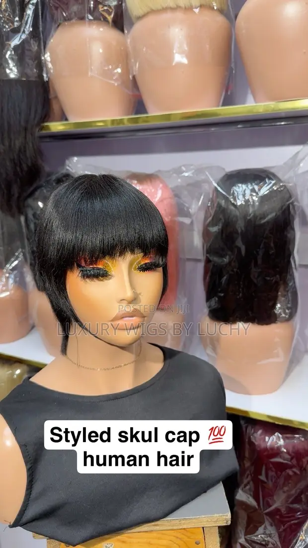 Human Hair Skul Cap Wig - 1