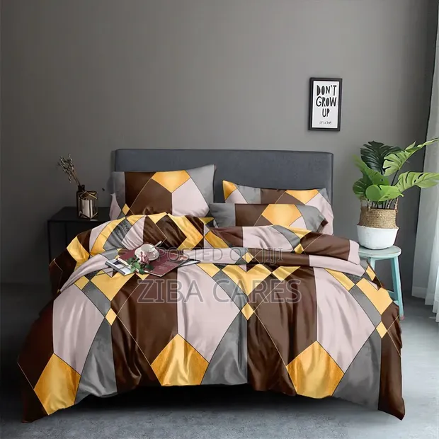 Double Fiber Thick Duvet Set with Bedsheets & Pillowcase - 1