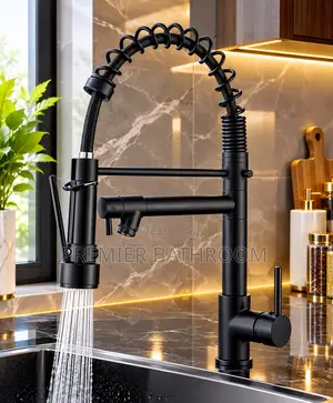 Black Sink Tap/Chain Mixer