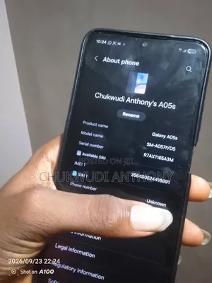 Samsung Galaxy A05s 128GB Baki (Na Amfani, Jikin Ya Fasa)