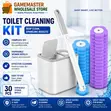 Disposable Toilet Brush with Holder - 30 Sponge Heads - 4