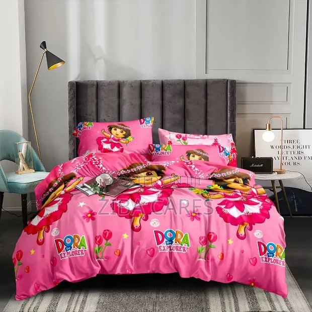 Saitin Kayan Kwanciya na Cartoon Characters tare da Sarƙoƙi & Rufe Duvet - 1