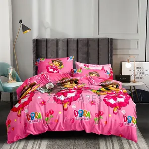 Cartoon Characters Bedding Set with Pillowcase & Duvet Cover