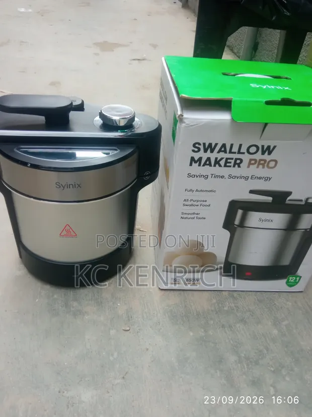 Syinix Swallow Maker Pro, 5 Litres, Automatic Cooking & Pounding - 1