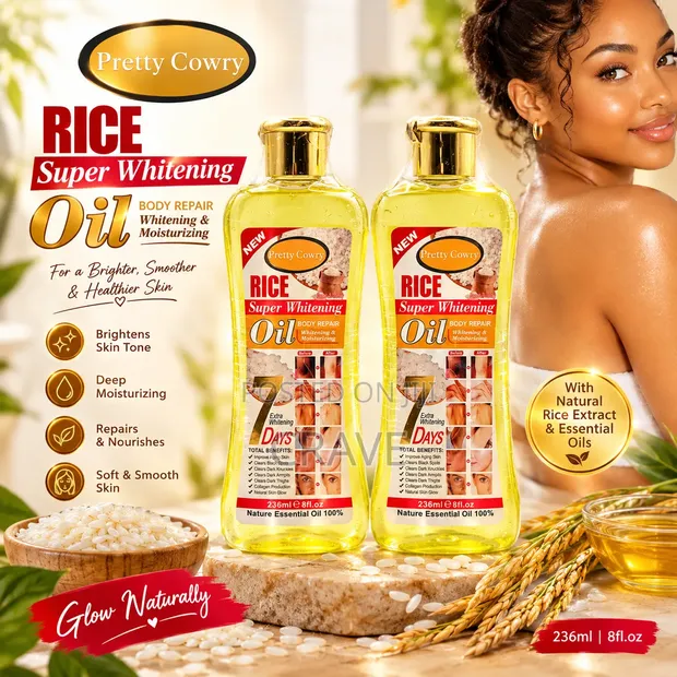 Pretty Cowry Rice Super Whitening Body Repair Oil - 1