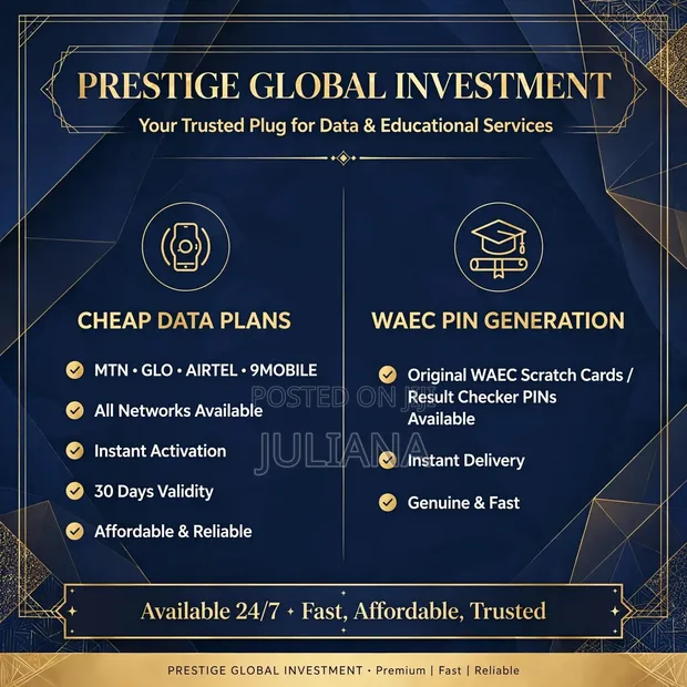 Sayar da Data da Samar da WAEC Pin - 1
