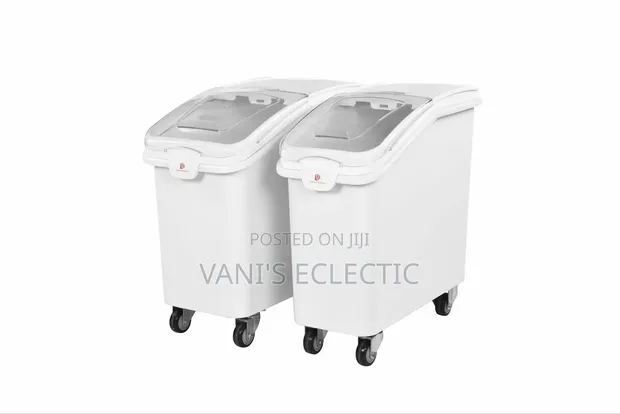 Commercial Plastic Ingredient Bins with Wheels (81L/102L) - 1