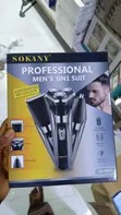 Sokany Professional 3-in-1 Kit Na Gyaran Gashin Gashi Na Maza - 2