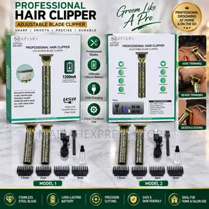 SX Professional Rechargeable Hair Clipper/Trimmer - Zinariya