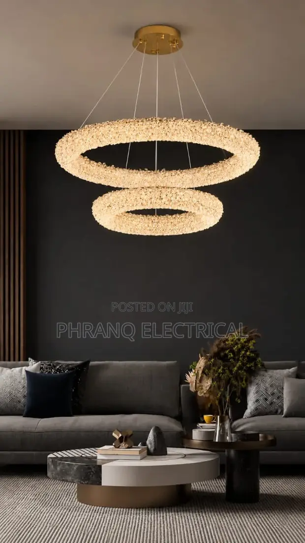 Luxury Crystal LED Pendant Lights for Villa Living/Dining - 1