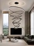 1200mm Ring LED Fitila - Baƙi/Gwal - 1