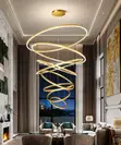 1200mm Ring LED Fitila - Baƙi/Gwal - 2