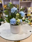 Artificial Tulip Flowers in Ceramic Pot - Home Decor - 3