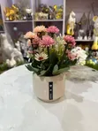 Artificial Tulip Flowers in Ceramic Pot - Home Decor - 4