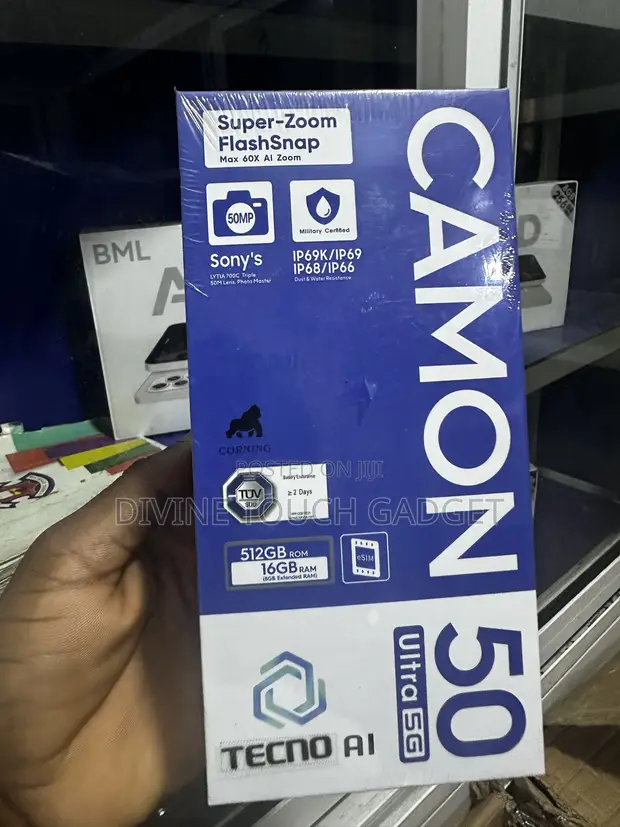 New Tecno Camon 50 Ultra 256GB Black - 1