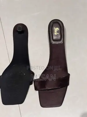 Shein Coffee Brown Low Heel Slippers - Brand New