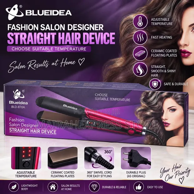 Blueidea Suitable Temperature Hair Straightener (BLD-870A) - 1