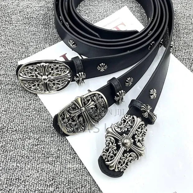 Chrome Heart Belt, Tie, Wallet & Rings Set - 1