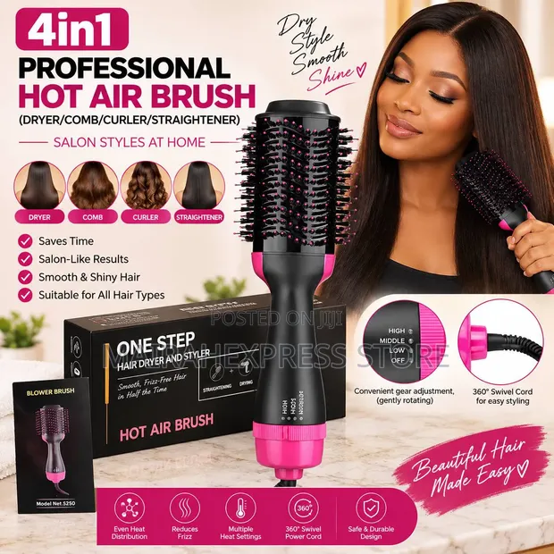 4-in-1 Professional Hot Air Brush - 1