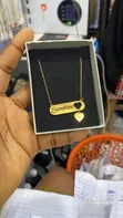 Engraved Name Necklace - Stainless Steel - 1