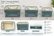 3-in-1 Foldable Fabric Storage Baskets (Sait na 3) - 1
