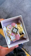VCA Style Bracelet and Wrist Watch Set - Brand New - 1