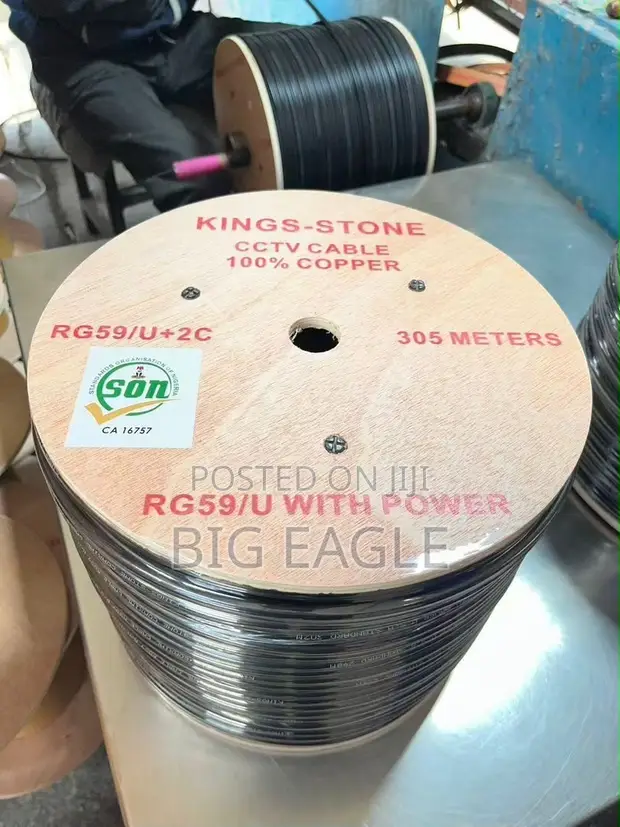 RG59 Copper CCTV Cable (305m) - Video/Power - 1