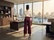 Women's Burgundy Corporate Pants - Size L - 2