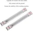 Adjustable Washing Machine Stand with Wheels - Heavy-Duty Mobile Base - 4